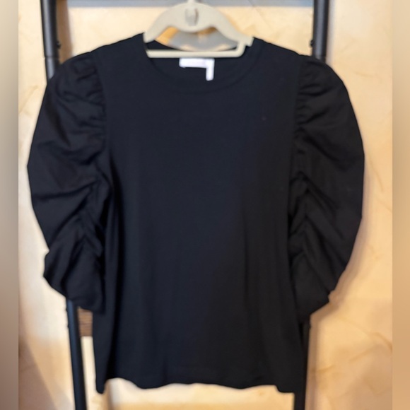 See By Chloe Tops - See By Chloe Black Puff-Sleeve Size M Top